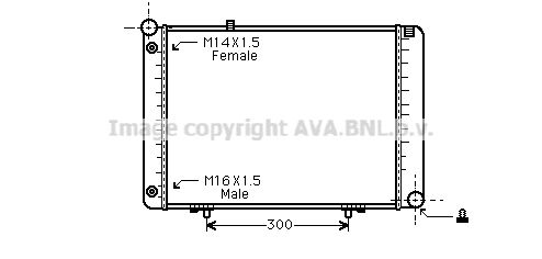 AVA QUALITY COOLING Radiaator,mootorijahutus MS2074